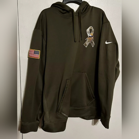 Nike Minnesota Vikings Salute To Service Hoodie Men's 2XL - Picture 1 of 7